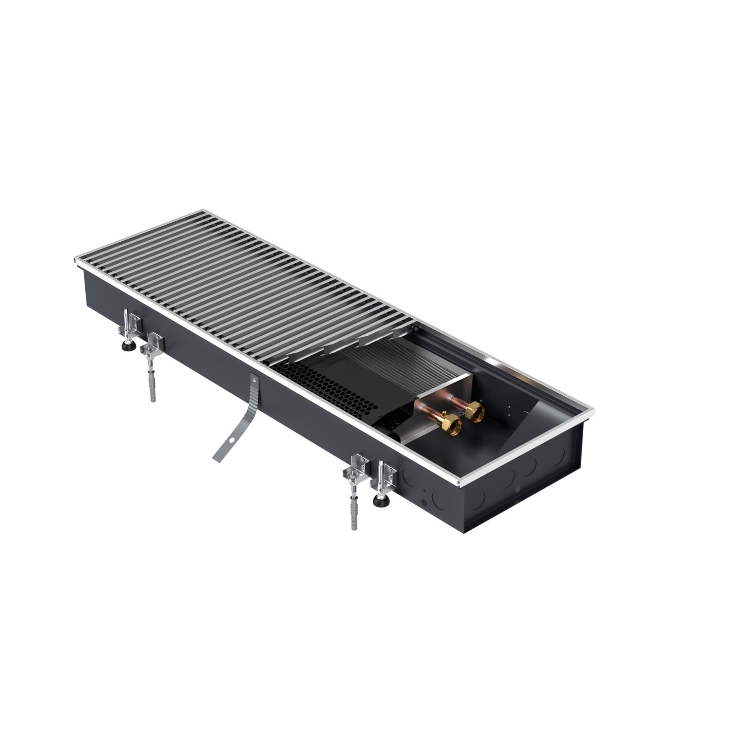 XIMAX Bodenkonvektor mit Querstromventilator Kanalhöhe 90 mm